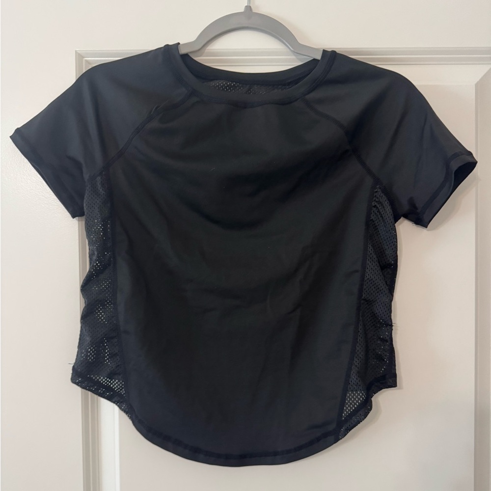 Black Mesh Women's Top
